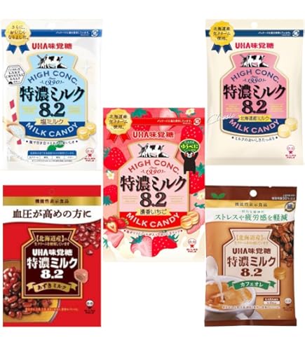 Amazon.co.jp: UHA味覚糖 特濃ミルク8.2 85g×72袋入り (1ケース