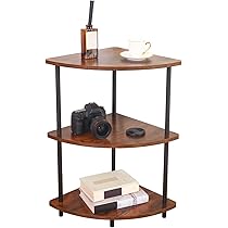 木製コーナーシェルフ 3段 五角形 Amazon｜コーナーラック 棚 ラック ウォールシェルフ 収納ラック