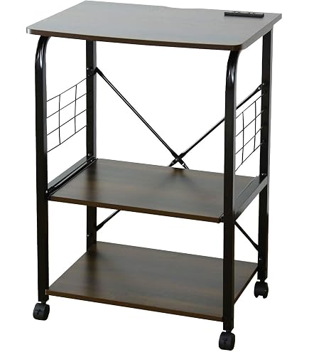 Amazon.co.jp: レンジ台 キッチンラック 幅51.5×奥行41×高さ140.5cm