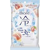 【3個セット】ビオレ冷シート ももせっけんの香り 20枚