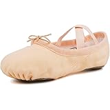 s.lemon Ballet Shoe for Girls,Canvas Split Sole Yoga Gymnastics Ballet Dance Slipper