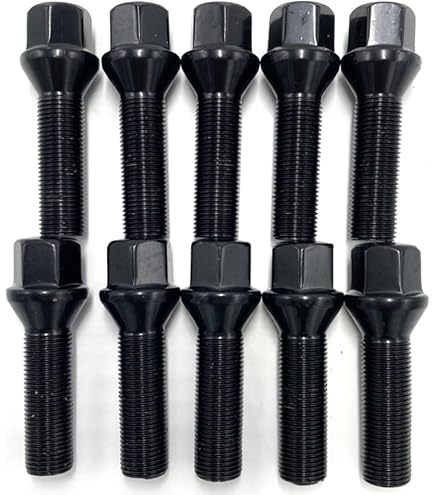 Amazon.co.jp: BBS ホイール用 ブラックボルト M14xP1.5 60°テーパー
