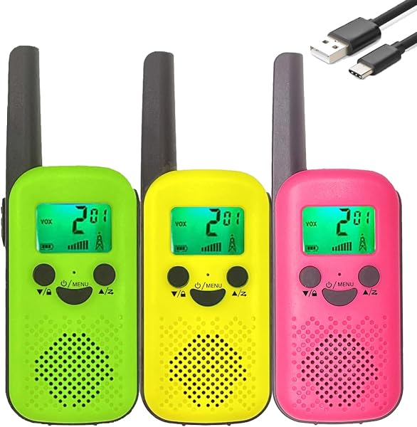 WesTayin Transceivers 3-Piece Set, Walkie Talkies VOX Hands-Free, Low Power, Emergency Response for Disasters and Earthquakes, Compact and Lightweight, Easy Operation, Children's Transceivers, Gift - 1