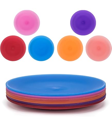 12-Pack Plastic Bowls – 32 Oz Unbreakable Melamine Bowls In 6 Colors, Dishwasher Safe