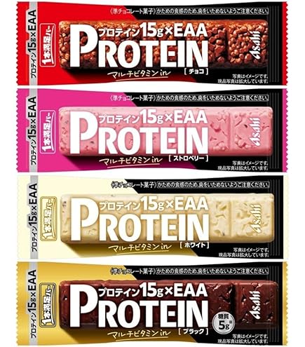 一本満足バー　ストロベリー　ブラック　各5ケース Amazon.co.jp: アサヒグループ食品 1本満足バー プロテイン 4種(チョコ