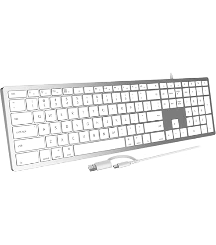 Amazon | Apple Mac OS用オールアルミニウム有線バックライト