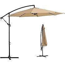 Amazon | VECELO パラソル ガーデンパラソル 大型 ハンギングパラソル