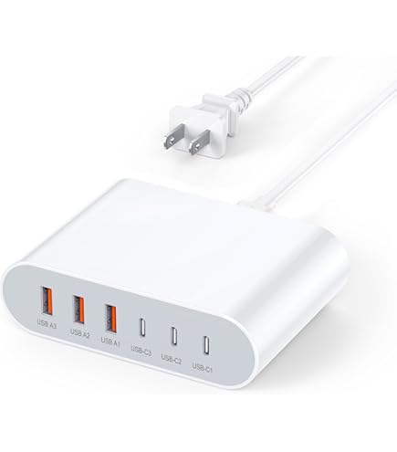Amazon | USB コンセント合計100W 6ポート USB C 急速充電器 AC