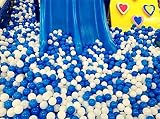 snnplapla 100個7 cmソフトプラスチックホワイトブルーオーシャンBalls Pit Toys for Baby Kids Swimming Fun