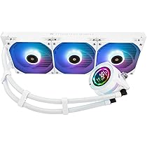 STREAM VISION 360 マザー用ファン付き360mm水冷クーラー Thermalright LCDディスプレイ付き360mm簡易水冷クーラー Elite