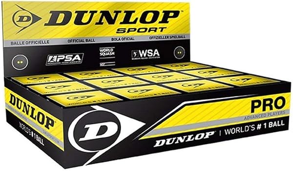 DUNLOP(ダンロップ) スカッシュボール PRO XX 1ダース(12球入り) DA50028 - 1