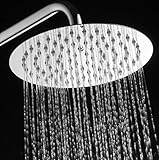Yodel 12-inch Solid Round Ultra Thin Rainfall Shower Head, Brushed Stainless Steel [並行輸入品]