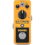 Donner ディストーション ギターエフェクター 歪み アナログ 小型 (イェロー)