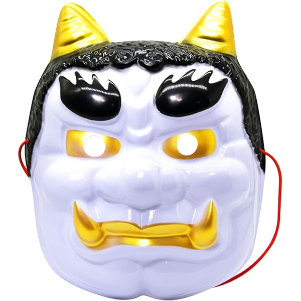 お面（お面のみです） Amazon | [GOKEI] 鬼 お面 デカこん棒 4点セット 鬼お面 赤鬼 青