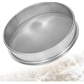 Stainless Steel Fine Mesh Sieve, 150 Mesh Stackable Pollens Extractors, 20cm Diameter, Silver, for Sieving Resin Powder, Food
