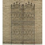 アイアンフェンス220 2枚組 （幅54cm、高さ220cm）[つるバラ、クレマチスに！]