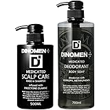 ディノメン(DiNOMEN) DiNOMEN 薬用スカルプケアリンスインシャンプー 大容量 シャンプー500ml&ボディソープ