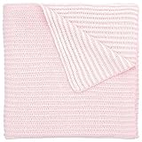 Elegant Baby Twisted Yarn Blanket Pink/White [並行輸入品]