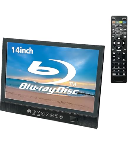 Amazon | AAZV Wis 10インチ防水ポータブルブルーレイプレーヤー AS