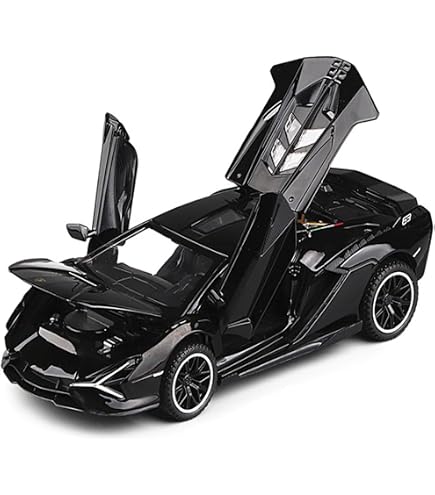 Amazon | 1/24 ランボルギーニ アヴェンタドール 黒 ブラック Welly