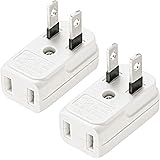 サンワサプライ(Sanwa Supply) スペースアダプタ ホワイト たて型 2個入り TAP-B54