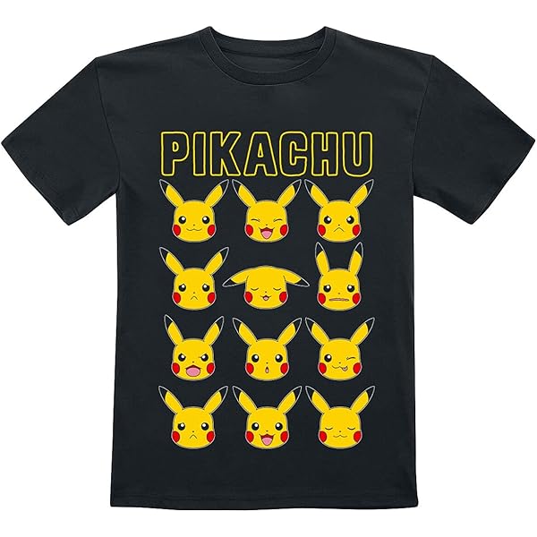 POKEMON ピカチュウ刺繍 ポロシャツ 黒　ポケモン ポケモン柄を組み合わせてつくる『ポケモンシャツ』から 夏に