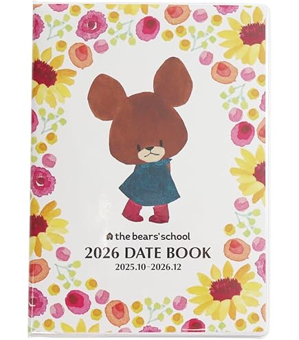 ❤️お値下げ❤️【訳あり】くまのがっこう　スケジュール帳2024　A6マンスリー Amazon.co.jp: スクエア くまのがっこう 手帳 2024年 A6