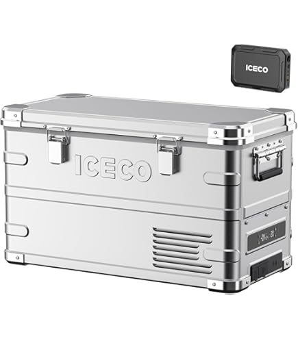 Amazon.co.jp: ICECO アウトドア テーブル 竹製 アルミ合金フレーム 耐