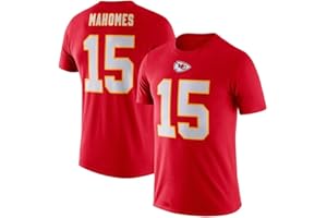 NFL メンズ レディース 半袖Tシャツ 夏 プリント トップス カンザスシティ・チーフス アメフト チーム トレーニング ジャージ ラウンドネック カジュアル トップス 背番号15