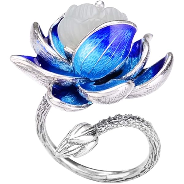 中国 七宝 エナメル 天然石 指輪 silver アクセサリー 中国 七宝 エナメル 天然石 指輪 silver アクセサリー