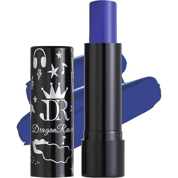 Amazon | 口紅 黒 紫 緑 青 コスプレ リップスティック カラー リップ