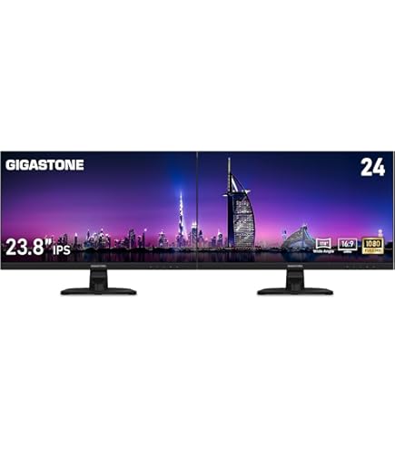 GIGASTONE 22インチ モニター Amazon.co.jp: 【GIGASTONE公式3年保証】22インチ モニター 2台セット