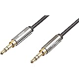 Amazonベーシック(Amazon Basics) ステレオミニプラグ オーディオケーブル スピーカー用 3.5mm 2.4m ブラック