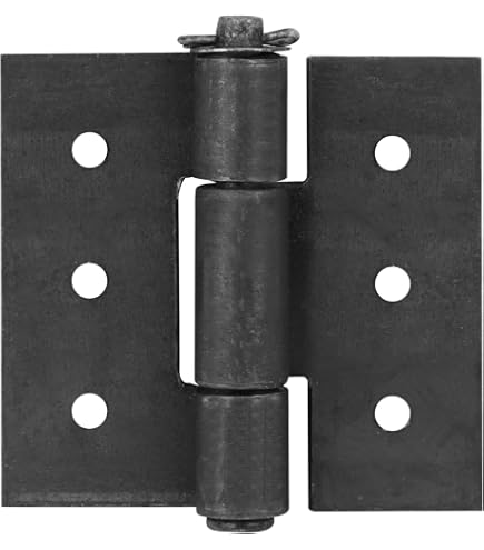 thumbnail image 2 of 2-Pack 3 Inch Heavy Duty Weldable Steel Hinges - 12 Ga Rust-Resistant Butt Hinges For Trailers, Gates, & Doors | Supports 25 Lbs Each 2 of 11