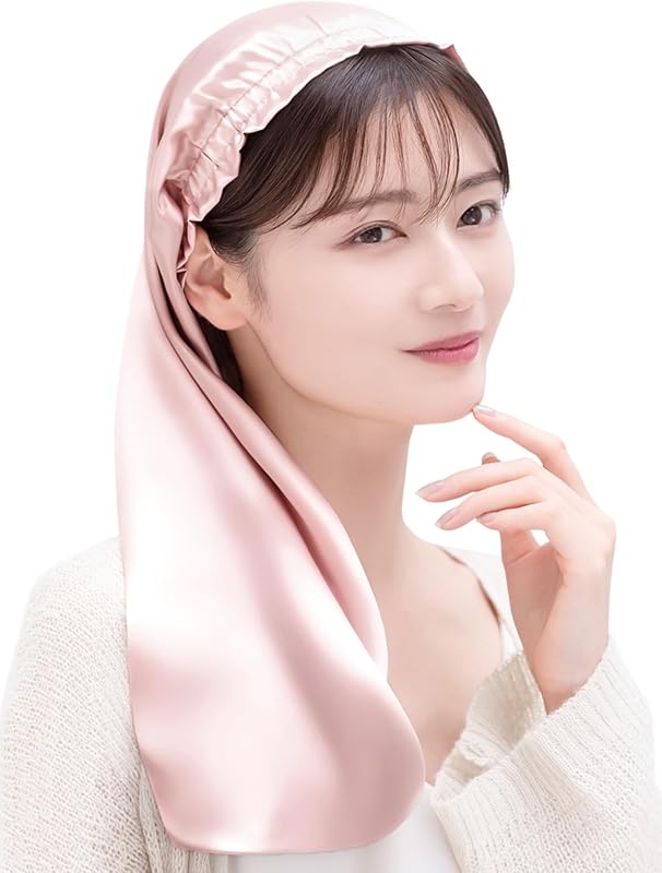 [COCOSILK] シルク ナイトキャップ ロングヘア用 シルクキャップ 筒型 ナイトキャップ ロング 髪 シルク100% 筒 ロングヘア 筒状 ヘアキャップ