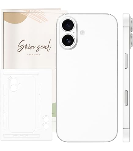Amazon | PDA工房 スキンシール iPhone 16 対応 【透明・すりガラス調