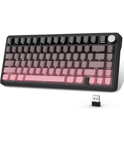 Amazon | ATTACK SHARK X85メカニカルキーボード、ノブ付き75