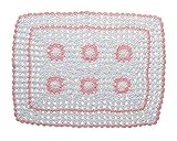 食事マット、プレート花瓶等の下敷きに 丸和貿易 タトゥルマーリア レースランチョンマット ライトピンク 400635901