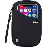 DEFWAY Passport Holder Travel Wallet - Passport Holder for 2, RFID Travel Passport Wallet for Men Women,Travel Accessories fo
