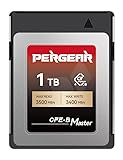 PERGEAR 1TB CFexpress 4.0 Type B メモリカード 最大3500MB/秒の読み取り速度と3400MB/秒の持続書き込み速度 8K RAWプロフェッショナル写真およびビデオ録画用 5年間メーカー保証