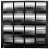 18 " x 18 "スチールReturnエアグリル – Sidewall and Cieling – HVACダクトカバー – ブラック
