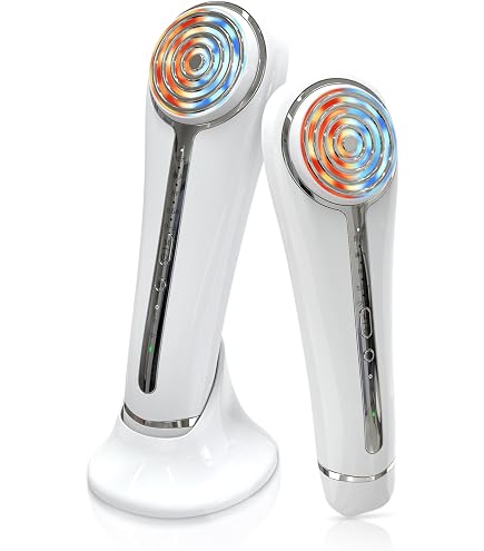 RF美顔器 EMS微電流 4光LED搭載 温冷ケア 超音波美顔器