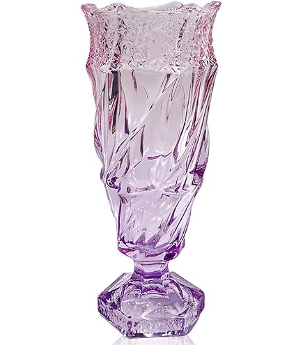 アンティーク クリスタル ガラス 500PK ボヘミアン 花瓶 グラス 美品 ボヘミア 500PKカット フラワーベース 25.5cm 80756-PK-255