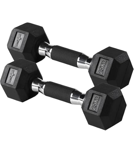 Amazon | 【BODY CHANGE】ラバーダンベル15kgセット（ラバー