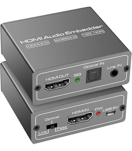 Amazon | Monoprice BlackbirdTM 4Kシリーズ HDMIオーディオイン