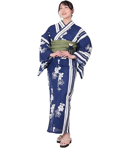 Amazon.co.jp: 綿 有松絞り 本染浴衣 夏物 158裄 64.5 黒 単色 蝶