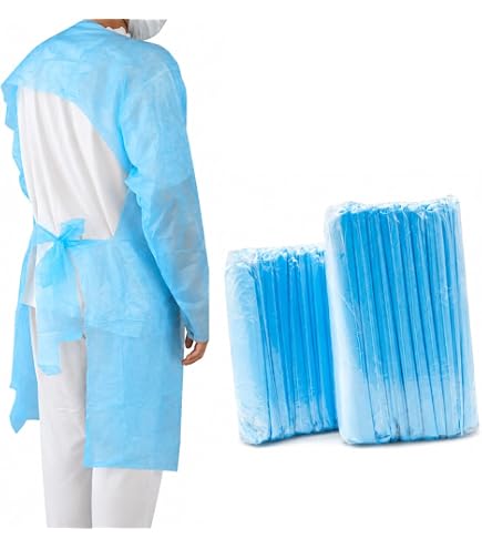 TEIJIN プラスチックガウン 医療用ガウン　感染症対策　衛生用品　使い捨て Amazon.co.jp: 帝人プラスチックガウン【ブルー】10枚入りフリーサイズ