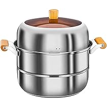 マルキュー産業鍋ゴールド 鍋 せいろ・蒸し器 マルキュー産業鍋ゴールド 鍋 せいろ・蒸し器 大・中2個セット