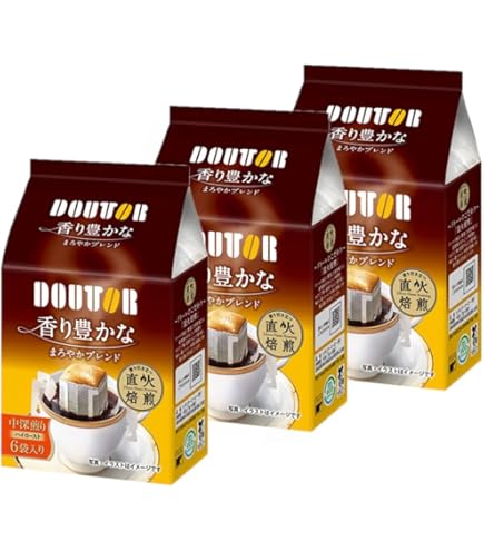 Amazon | ドトール 香り豊かなまろやかブレンド 6袋入 | ドトール