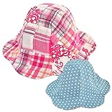 よつば洋品店オリジナル リバーシブルチューリップハット (54cm/レッド×サックススター) 【QO-YY130】 キッズ用 子供用 帽子